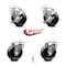 Service Caster 4 Inch Phenolic Wheel Swivel Bolt Hole Caster Set with 2 Brake SCC-BH20S414-PHS-2-TLB-2 - alternate 1